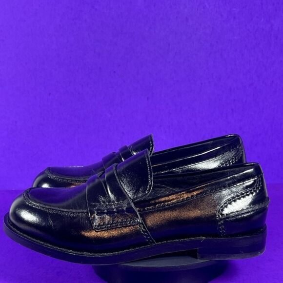 Jeffrey Campbell Women's Black Leather Loafers Shoe‎ Size 6.5 - Picture 4 of 9
